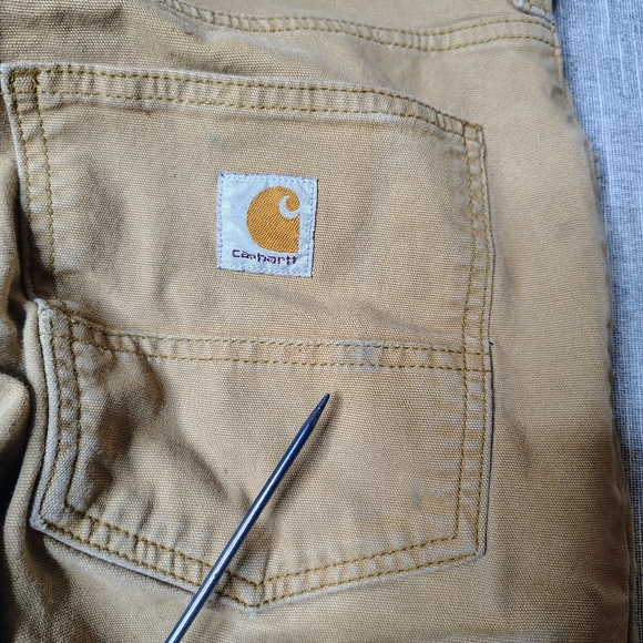Carhartt Utility Pants Size 30x32 Brown Rugged Flex Relaxed Fit Carpenter Work - Picture 13 of 15